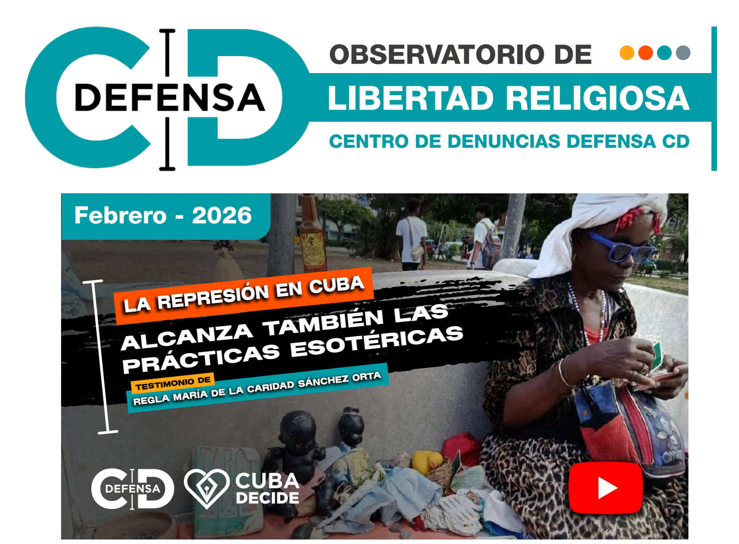 Reporte mensual Febrero 2026 – Observatorio De Libertad Religiosa Defensa CD