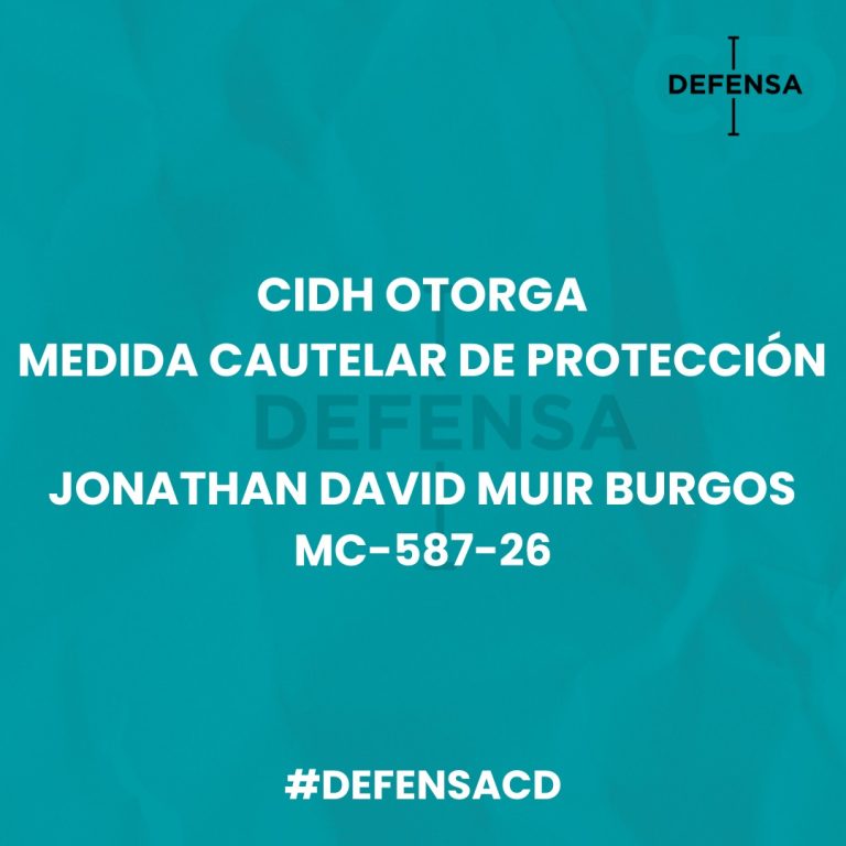 CIDH otorga medidas cautelares a Jonathan Muir, adolescente detenido en Cuba tras solicitud presentada por Defensa CD