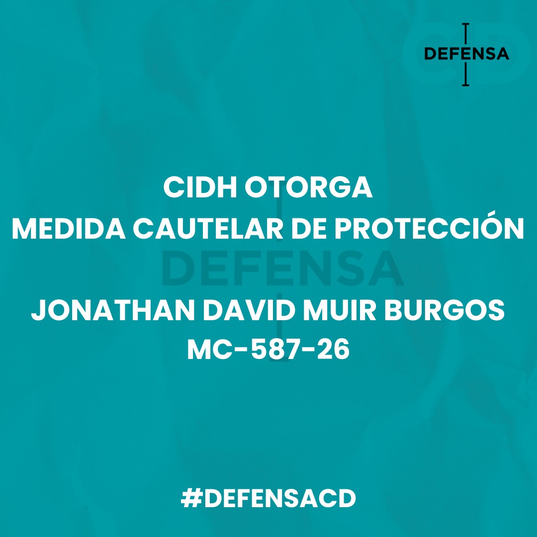 CIDH otorga medidas cautelares a Jonathan Muir, adolescente detenido en Cuba tras solicitud presentada por Defensa CD